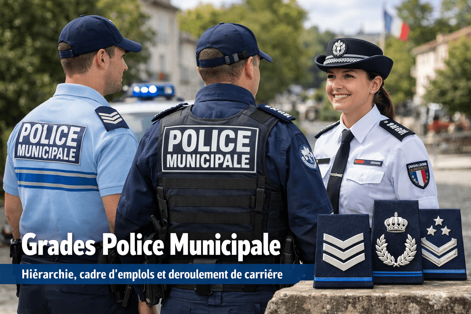 Grades police municipale : hiérarchie, cadre d'emplois et déroulement de carrière